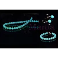 Set turcoaz sfere fatetate 10mm