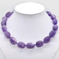 Colier ametist pietre slefuite 15-20mm