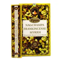 Betisoare parfumate Ppure Nag Champa Frankincense Myrrh 15g