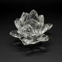 Floare de lotus Transparenta din cristal de sticla - 8cm
