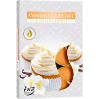 Set 6 pastile lumanari parfumate Bispol - Vanilla Cupcake