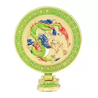 Statueta Feng Shui Oglinda cu Dragon si Mantra pentru indeplinirea dorintelor 2020