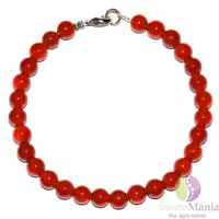 Bratara agat rosu sfere 6mm