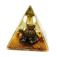 Suport pentru pixuri piramida Feng Shui - Broasca testoasa cu pepita