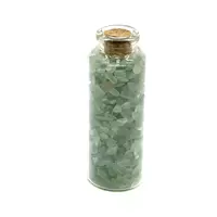 Sticla cu cristale naturale de aventurin, medie - 8cm, model 2