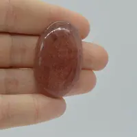 Cabochon aventurin rosu 37x23x7mm A25