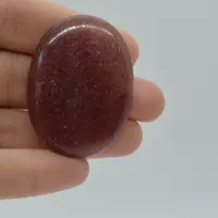 Cabochon aventurin rosu 43x32x7mm A29