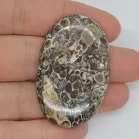 Cabochon agat turitela 44x28x6mm A26