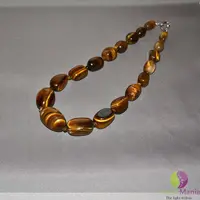 Colier ochi de tigru nuggets mari