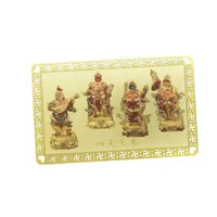 Card Feng Shui din metal cu Cei 4 Regi Celesti