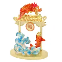 Statueta Feng Shui Poarta Dragonului cu Crap 2021