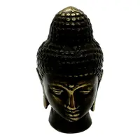 Statueta Feng Shui Cap de Buddha din bronz - 9cm