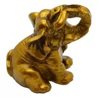 Statueta Feng Shui elefant mic din rasina 2,7cm, model 2