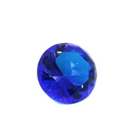 Cristal decorativ din sticla K9, diamant, mediu - 4cm, albastru intens