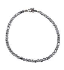 Bratara Hematit hexagonal, 3mm