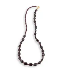 Colier Granat sfere 3mm si neregulat 8-10mm