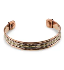 Bratara din cupru cu doi magneti, model Elefantul Ancestral