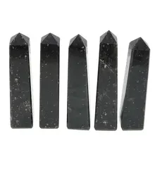 Turn / Obelisc cu patru fatete din Cuart Smokey Fantom, 70-90g