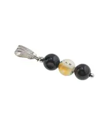 Pandantiv Agat carneolizat sfere, 6mm