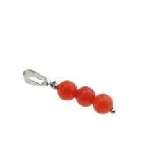 Pandantiv Agat rosu sfere, 6mm