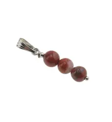 Pandantiv Jasp rosu sfere, 6mm