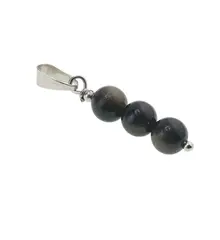 Pandantiv Obsidian auriu sfere, 6mm