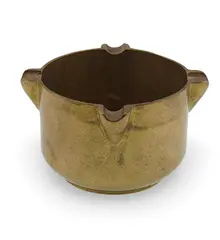 Vas din alama vintage, scrumiera, 10cm