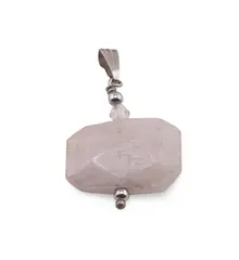 Pandantiv Piatra lunii gri cristal fatetat, 23x15mm