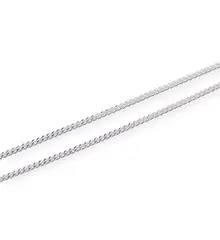 Lant argint 925 rodiat, model curb - 45cm
