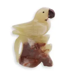 Figurina slefuita din Onix de Pakistan, papagal fancy - 10,5cm