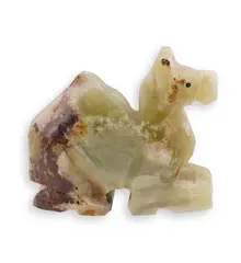 Figurina slefuita din Onix de Pakistan, camila - 6,5cm