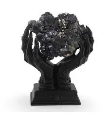 Suport pentru cristale din PLA premium, maini de vrajitoare - negru