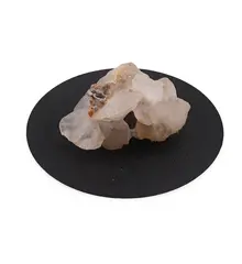 Suport pentru cristale din PLA premium, model rotund plat - negru