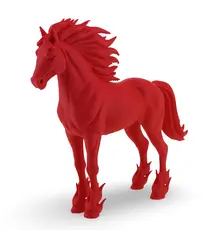 Statueta feng shui Calul de Foc - 11,5cm