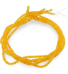 Sirag Agat galben sfere 4mm mate, 37-38mm