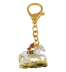 Amuleta breloc feng shui din metal Calul Victoriei pentru triumf și progres, 2026