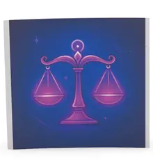 Abtibild sticker cu zodia BALANTA, 51mm