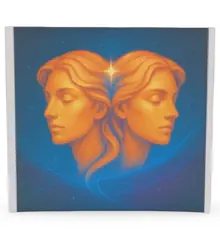 Abtibild sticker cu zodia GEMENI, 51mm