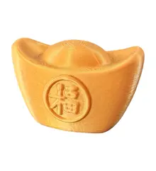 Decoratiune feng shui Pepita aurie pentru prosperitate - 8cm