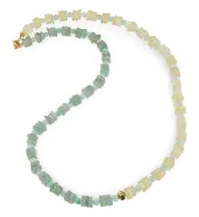 Colier Citrin si Aventurin patratele 5mm, Aventurin  sfere 3mm si Hematit auriu