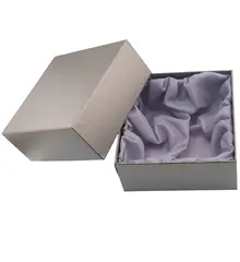 Cutie pentru cadou / bijuterii, argintie - 13,5cm