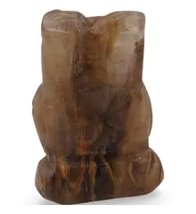 Figurina gravata Bufnita din Cuart fantoma