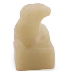 Figurina gravata din Jadeit in forma de capra