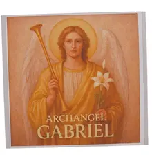 Abtibild sticker Arhanghelul GABRIEL, Ingerul claritatii si comunicarii divine, 51mm
