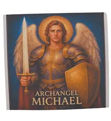 Abtibild sticker Arhanghelul MICHAEL, Ingerul protectiei si curajului, 51mm
