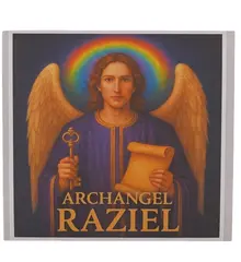 Abtibild sticker Arhanghelul RAZIEL, Ingerul intelepciunii si intuitiei, 51mm