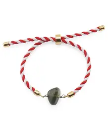 Bratara Martisor cu Moldavit cristal rulat