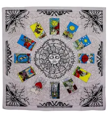 Fata de masa pentru Tarot Arborele Vietii -  75cm x 75m