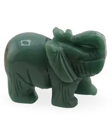 Figurina gravata elefant din Aventurin - 10cm