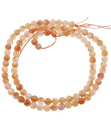 Sirag Citrin natural sfere fatetate 8mm, 38cm